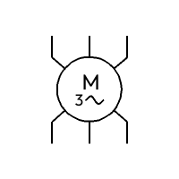 AC-Motor, 3-phasig (vertikal)