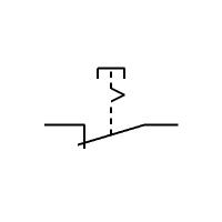 Drucktaster, normalerweise geschlossen, verriegelnd (horizontal)