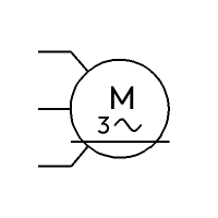 Linearmotor, 3-phasig (horizontal)