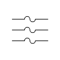 Sicherung 3P, ANSI (horizontal)