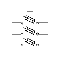 Sicherungstrennschalter 3P, JIC (horizontal)