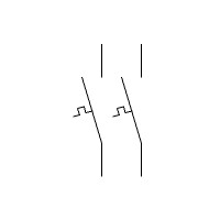 Disjoncteur thermique 2P (vertical)