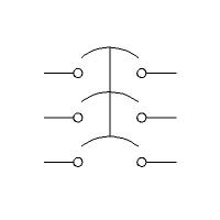 Circuit breaker 3P, JIC (horizontal)