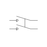 Isolating switch disconnector 1P, SW (horizontal)