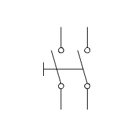 Isolating switch disconnector 2P, JIC (vertical)