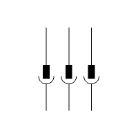 Plug-Socket Connector 3P, IEC (vertical)