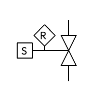 Solenoid valve + reset (left)