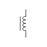 Inductor, FeSi kern (verticaal)