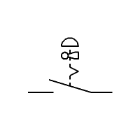 Paddenstoelkop, normaal open, vergrendeling, sleutelbediend (horizontaal)