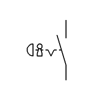 Paddenstoelkop, normaal open, vergrendeling, sleutelbediend (verticaal)