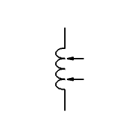 Stapsgewijs variabele inductor (verticaal)